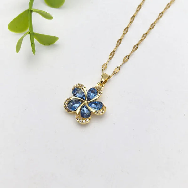 Handmade Floral Necklace | Stainless Steel