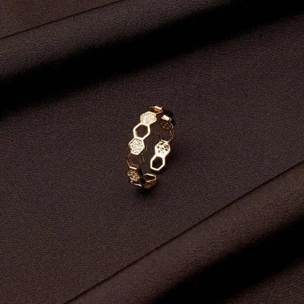 Rhombus Zircon Ring | 925 Sterling Silver