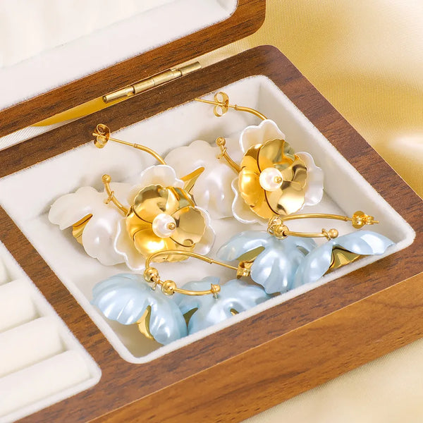 Floral Earrings | Stainless Steel