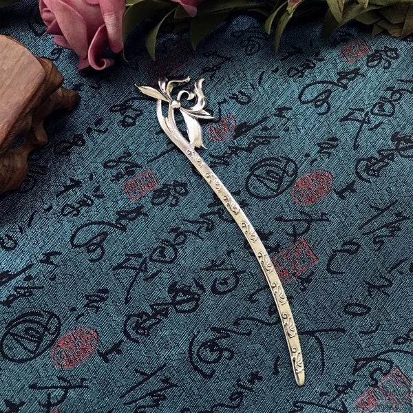 Ancient Floral Hair Clip | Alloy