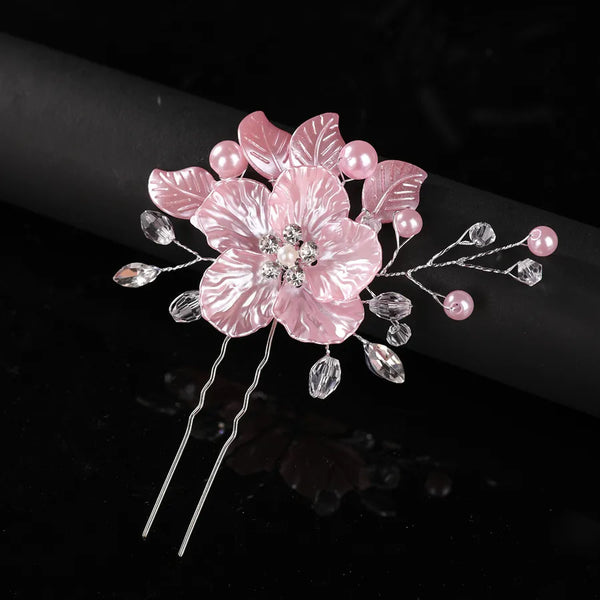 Shiny Floral Headband | Alloy