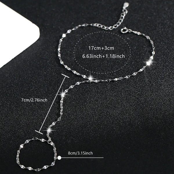 Bridal Floral Bracelet | 925 Sterling Silver