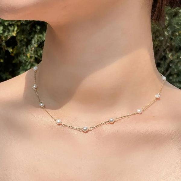 Pearl Necklace | 925 Sterling Silver