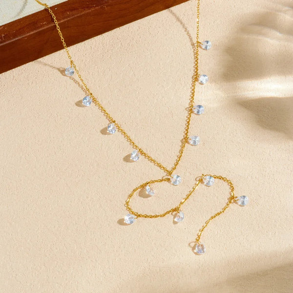 Teardrop Pendant Necklace | Stainless Steel