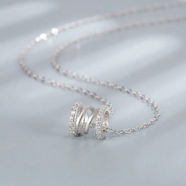 Geometric Pendant Necklace | 925 Sterling Silver