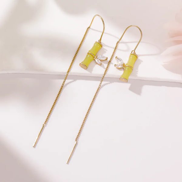 Gold-Plated Zircon Earrings | 925 Sterling Silver