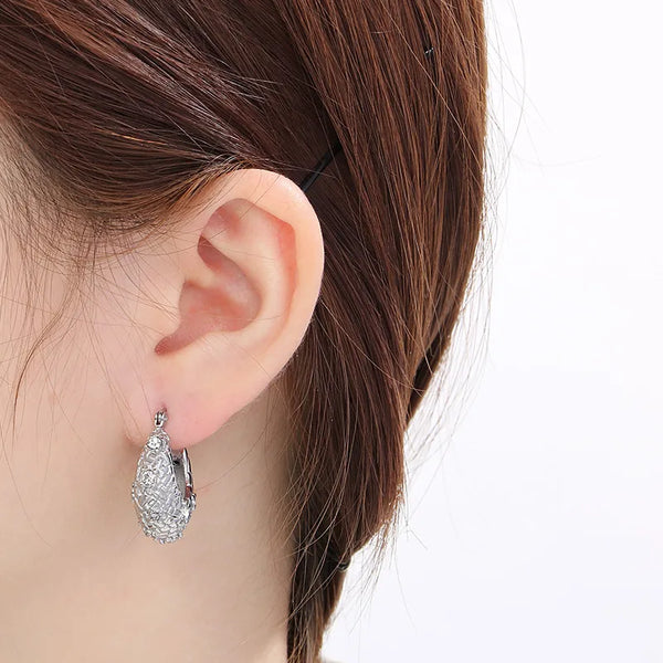 Rhinestone Earrings | Stainless Steel
