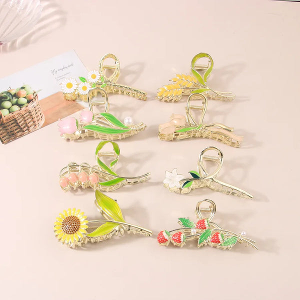 Floral Hair Claw | Alloy