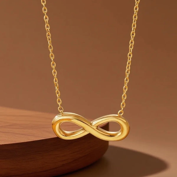 Infinity Gold-Plated Pendant Necklace | Stainless Steel