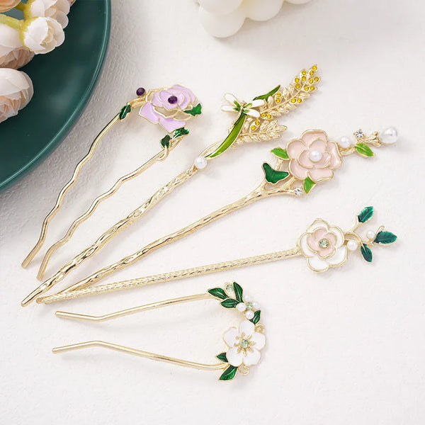 Floral Hairpin Headband | Metal
