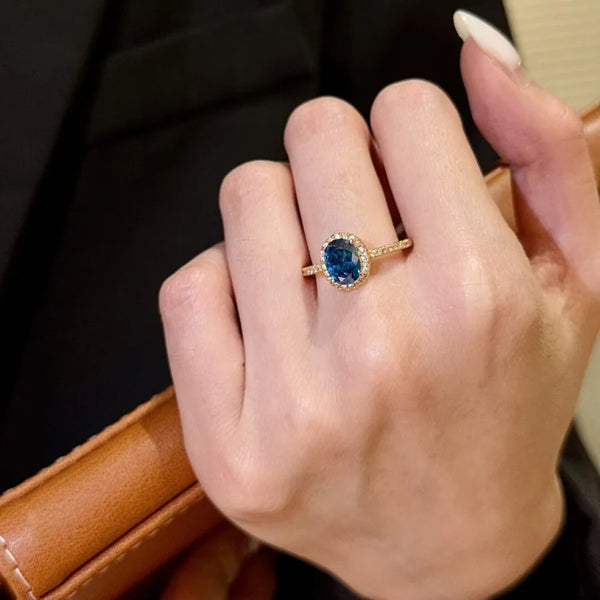 Golden Geometric Ring | Copper