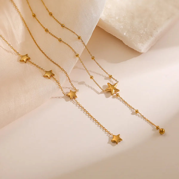 Gold-Plated Pendant Necklace | Stainless Steel