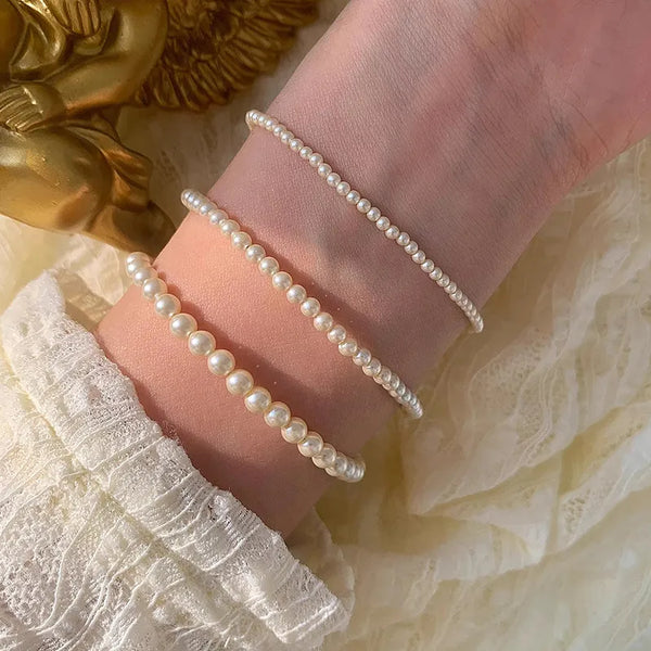 Artificial Pearl Bracelet | 925 Sterling Silver