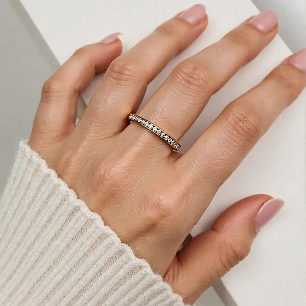 Stackable Gold-Plated Ring | Stainless Steel