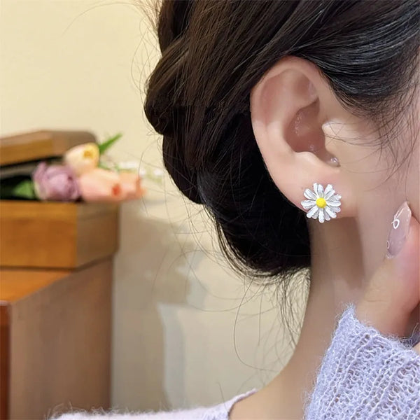 Gold-Plated Floral Earrings | 925 Sterling Silver