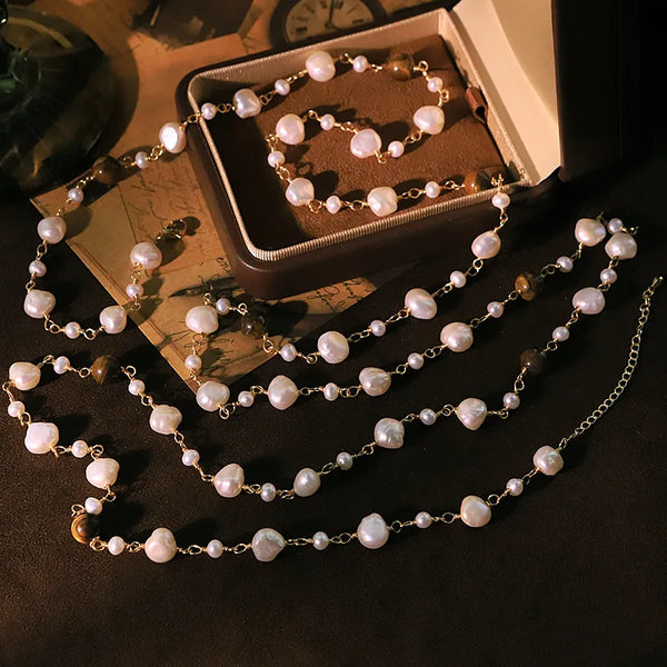 Chain Freshwater Pearl Choker Necklace | Freshwater Pearl