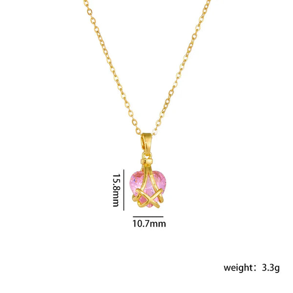 Heart Pendant Necklace | Copper