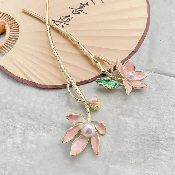 Pearl Floral Hairpin Headband | Pearl