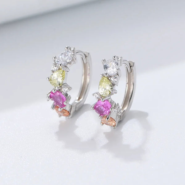 Flex Zircon Earrings | 925 Sterling Silver
