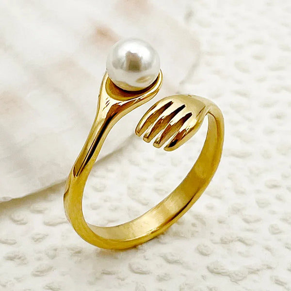 Pearl Ring | Stainless Steel