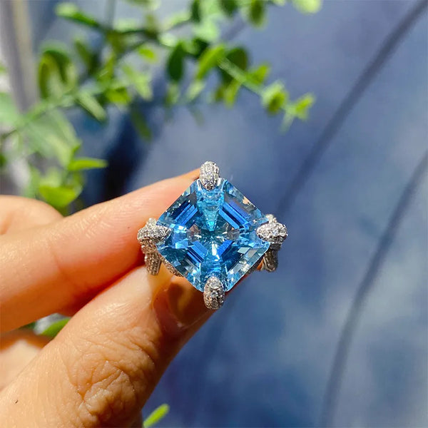 Blue Crystal Ring | Crystal