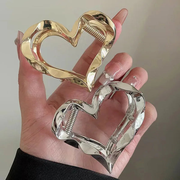 Vintage Heart Hair Claw | Alloy
