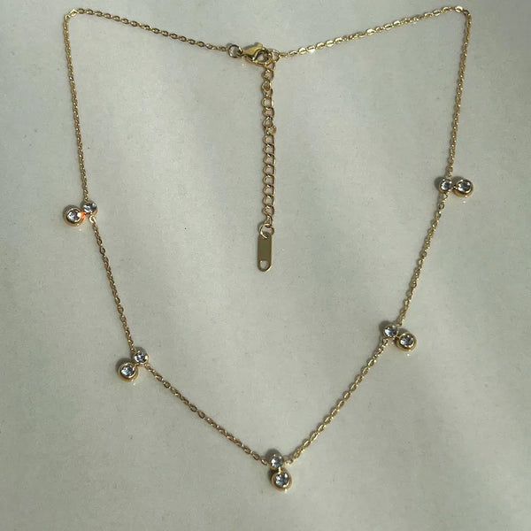 Zircon Necklace | Titanium Steel
