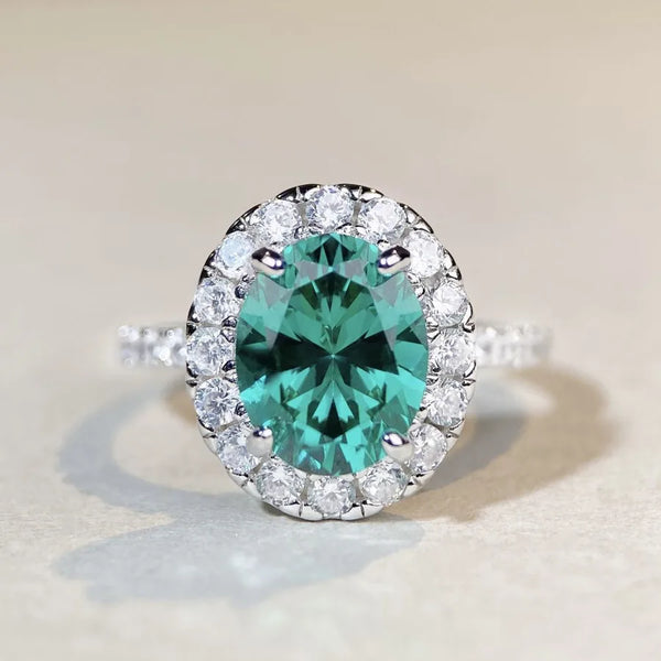 Oval Zircon Ring | 925 Sterling Silver