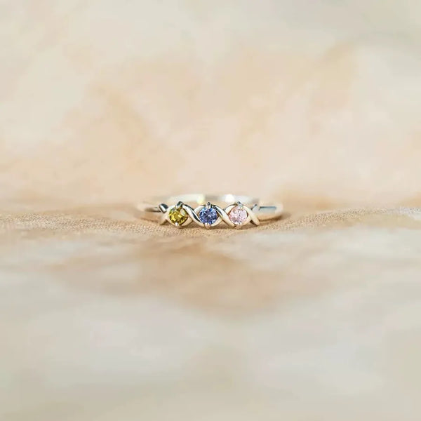 Colorful Geometric Ring | 925 Sterling Silver