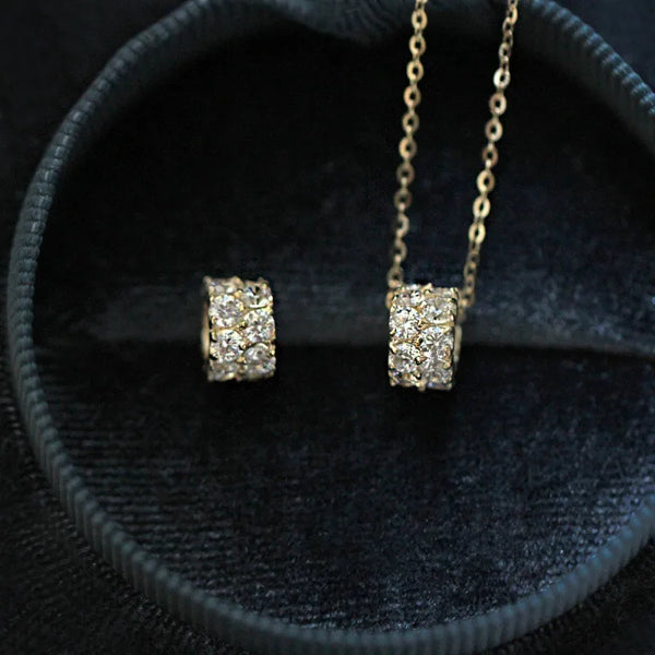 Rhinestone Pendant Necklace | 925 Sterling Silver