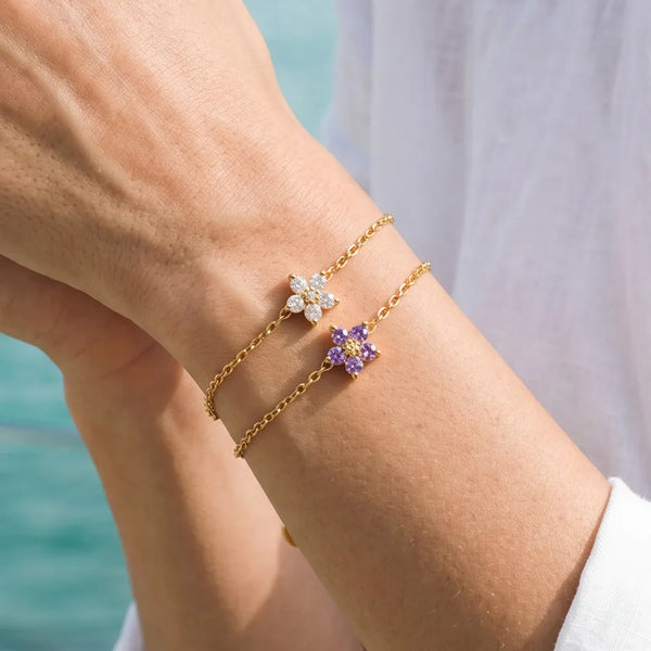 Handmade Floral Bracelet | Stainless Steel