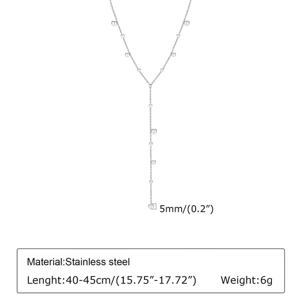 Geometric Pendant Necklace | Stainless Steel