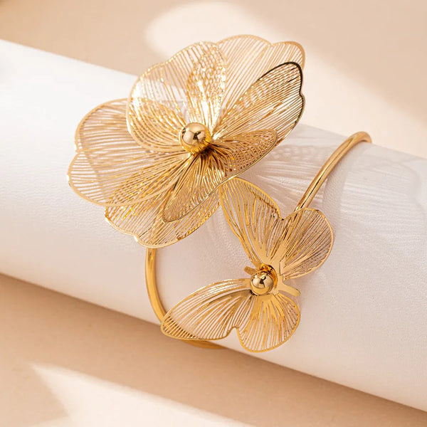 Butterfly Bangle Bracelet | Zinc Alloy