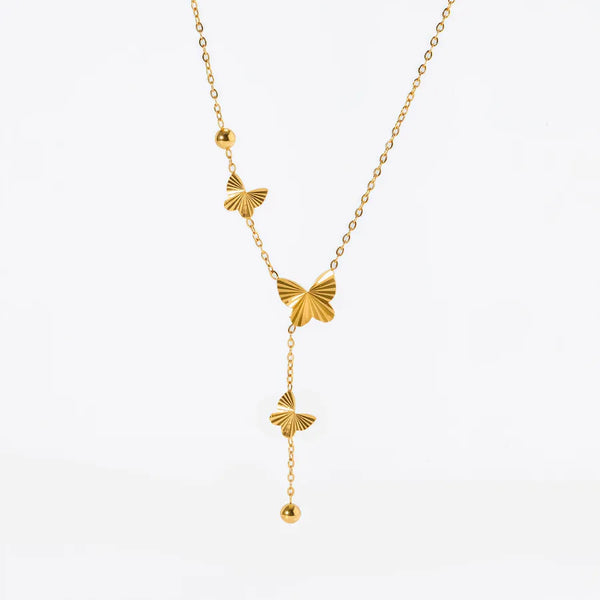 Butterfly Pendant Necklace | Stainless Steel