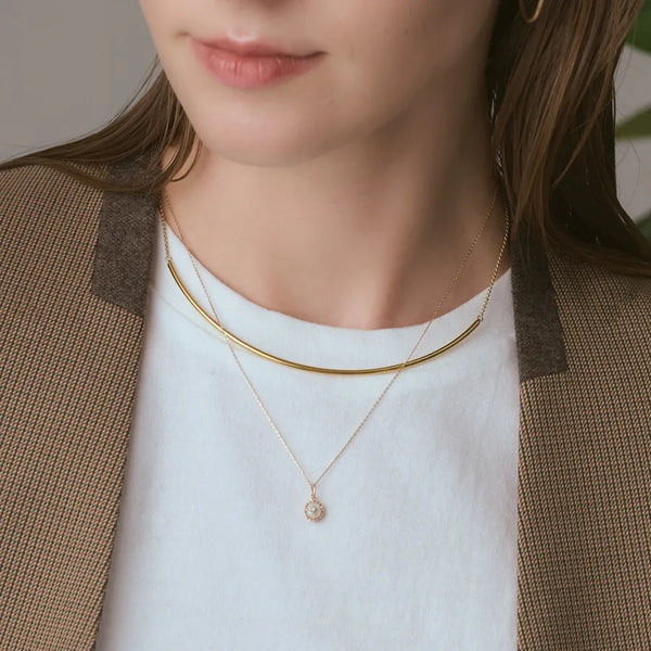 Vintage Geometric Pendant Necklace | 925 Sterling Silver