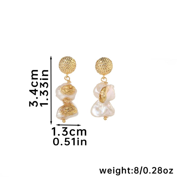 Freshwater Pearl Drop Earrings | 925 Sterling Silver