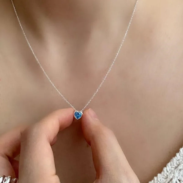 Purple Heart Necklace | 925 Sterling Silver