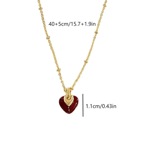 Vintage Heart Pendant Necklace | Copper