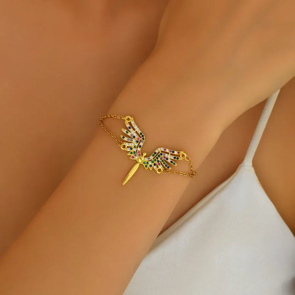 Angel Zircon Bracelet | Copper