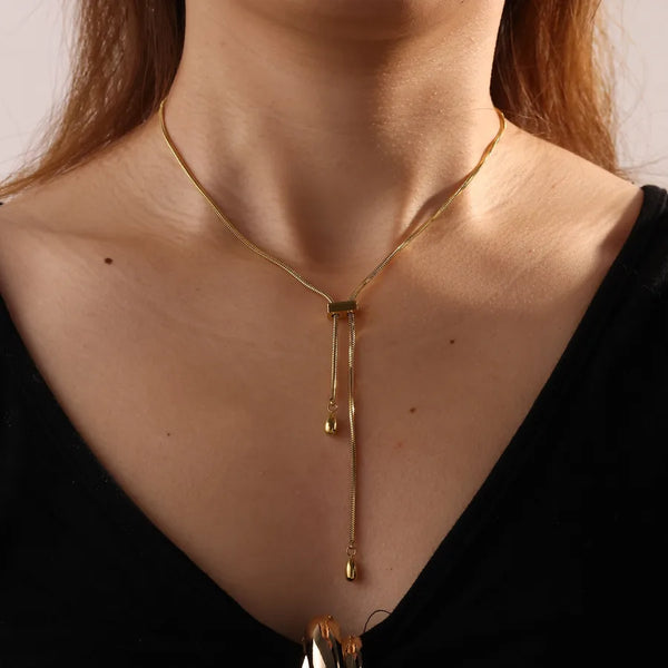 Snake Pendant Necklace | Stainless Steel