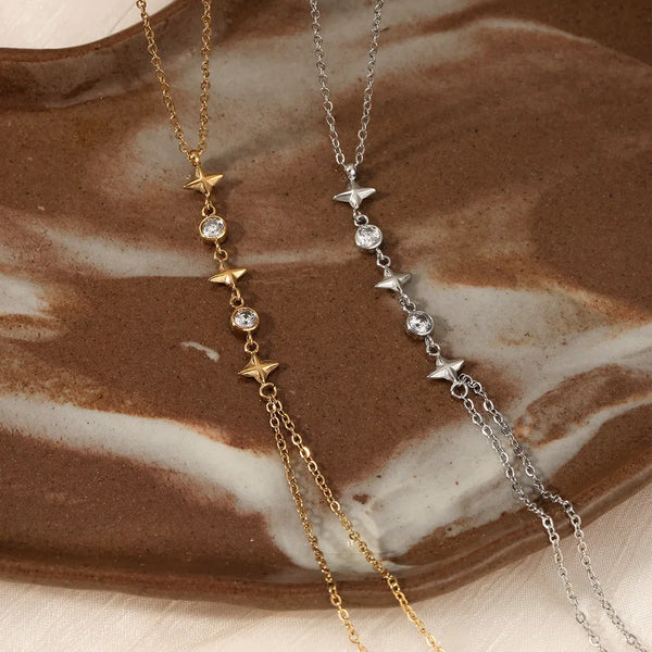 Stylish Celestial Pendant Necklace | Stainless Steel