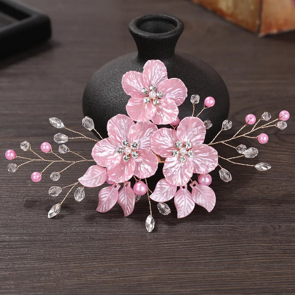 Flowers Floral Hair Clip | Alloy