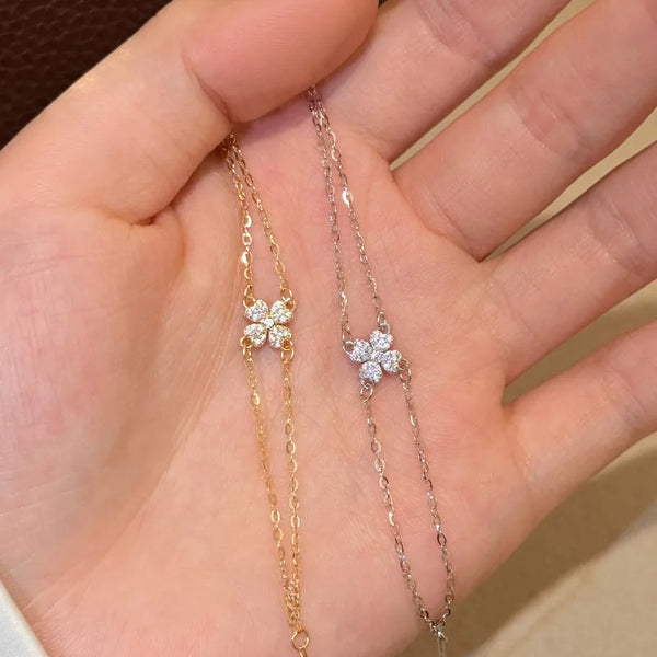 Heart Floral Bracelet | 925 Sterling Silver
