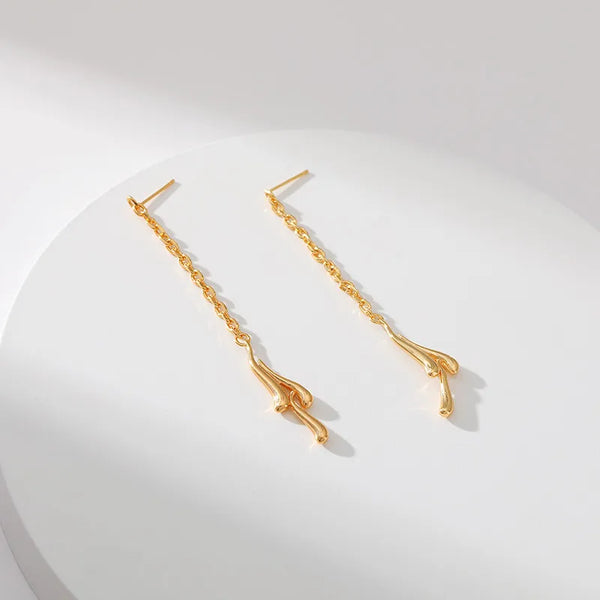 Geometric Hoop Earrings | Brass