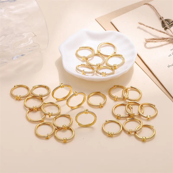Coated Zircon Ring | Copper