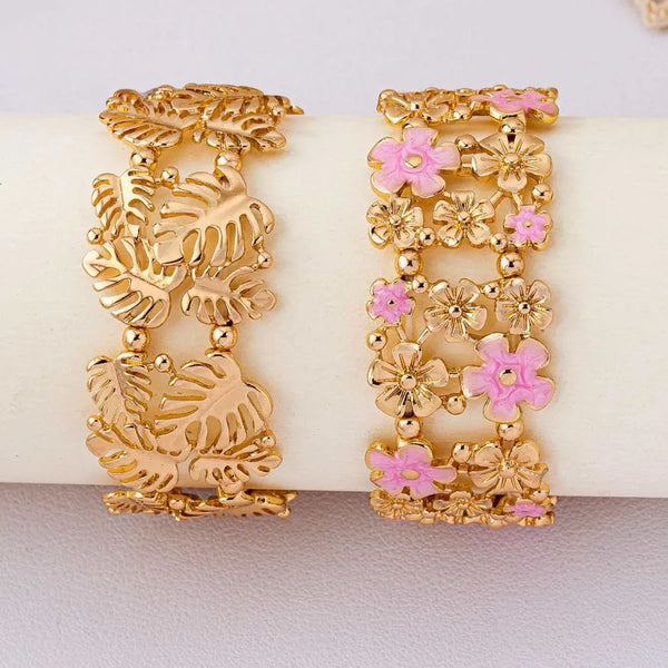 Floral Bangle | Alloy