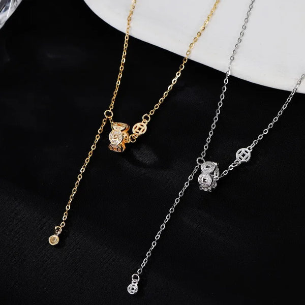 Chinese Zircon Pendant Necklace | 925 Sterling Silver
