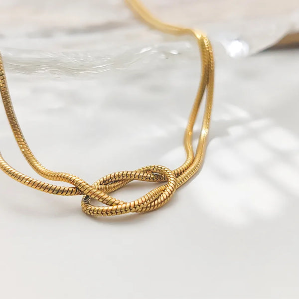 Commute Gold-Plated Necklace | Stainless Steel