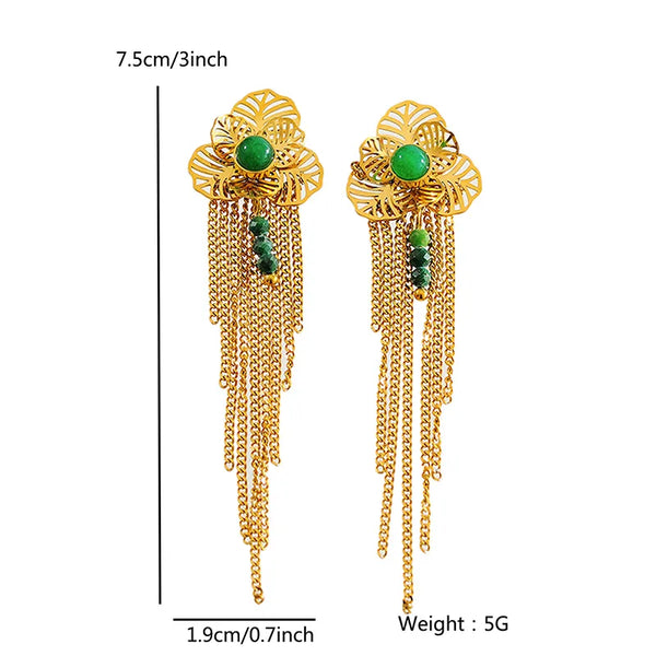 Geometric Drop Earrings | Stainless Steel