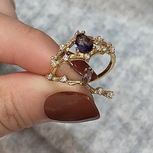 Round Zircon Ring | Copper